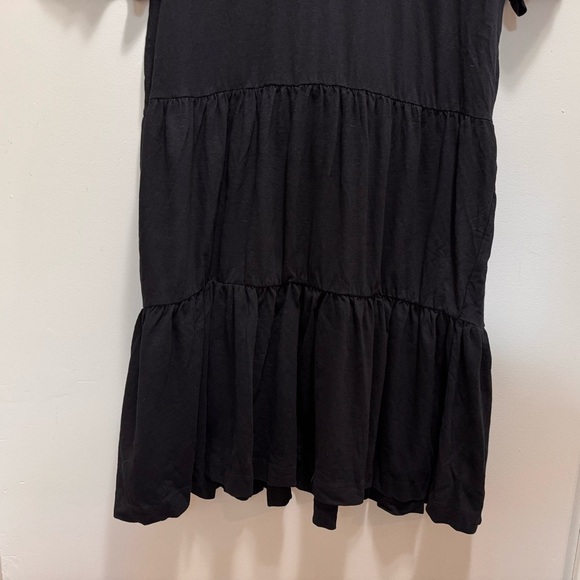 Selected Femme Rylie Tiered Black Dress Size Medium 100% Cotton - Picture 8 of 15